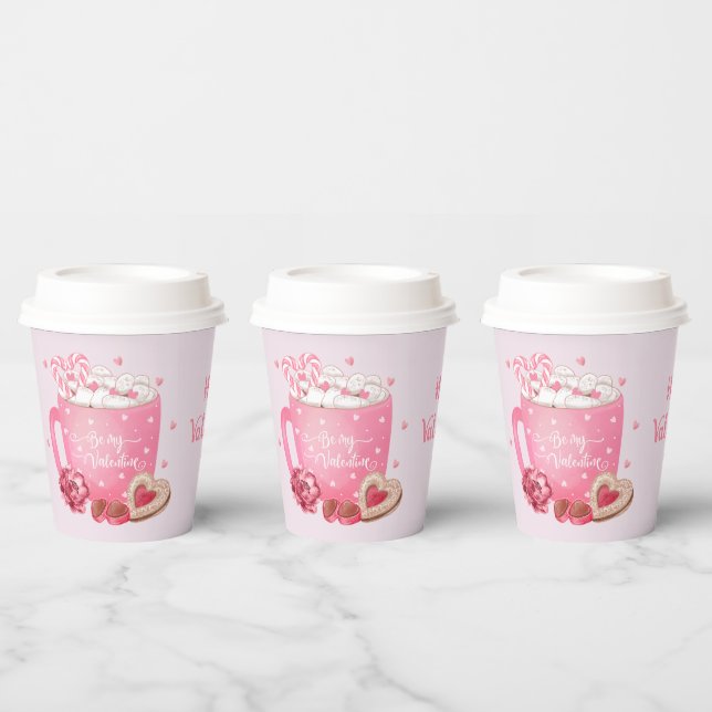 Valentine's Hot Cocoa, Sweets and Treats Paper Cups (Multi)