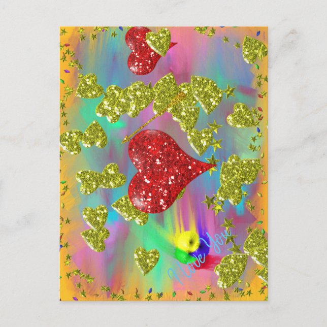 Valentines I Love You Postcard (Front)