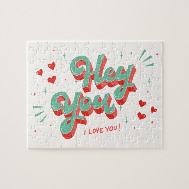 Valentines I Love You Puzzle (Horizontal)