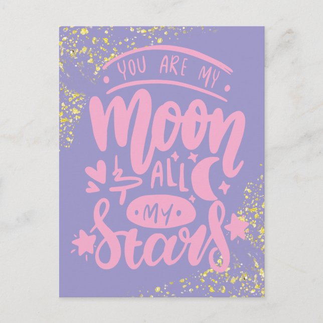 Valentines Jail Prison Long Distance Purple Pink Holiday Postcard (Front)