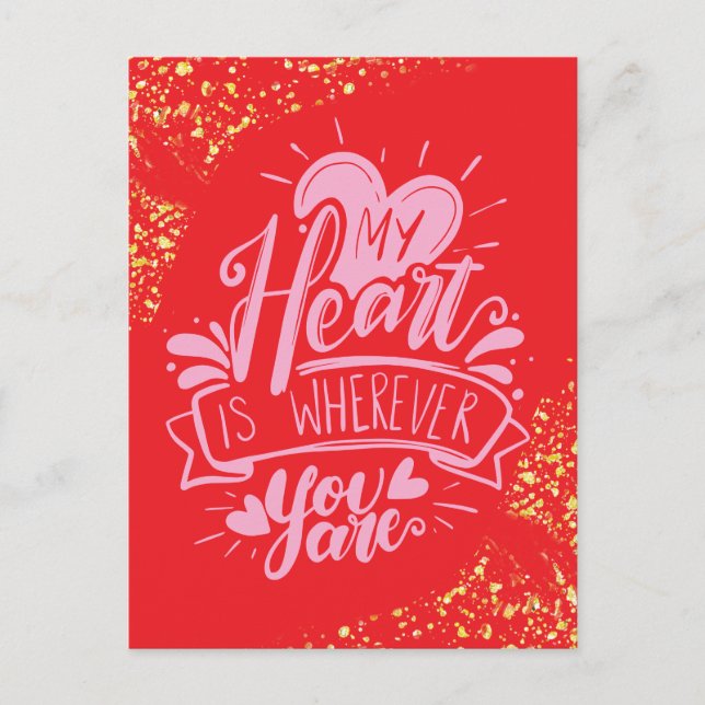 Valentines Jail Prison Long Distance Sayings Pink  Holiday Postcard (Front)