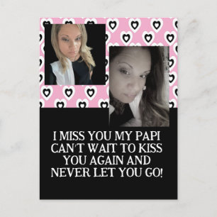 Valentines Jail Prison Long Distance Two Photo  Holiday Postcard