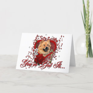 Valentines - Key to My Heart - Chow Chow - Cinny Holiday Card