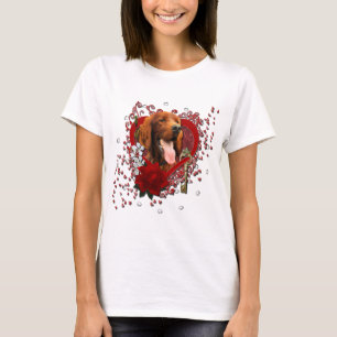 Valentines - Key to My Heart - Irish Setter T-Shirt