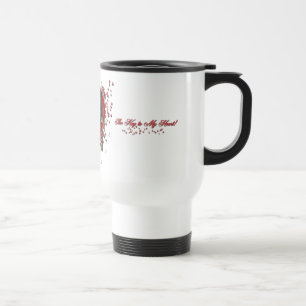 Valentines - Key to My Heart - Sheltie - Chani Travel Mug