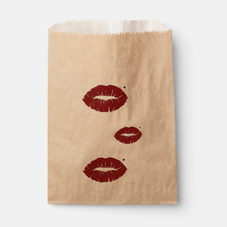 Valentine's Kisses, Hot lips Favour Bags