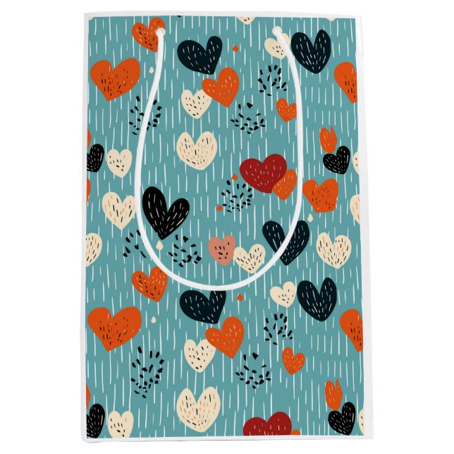 Valentines Kitsch  Medium Gift Bag (Front)