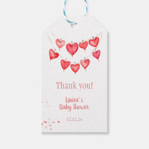 Valentine's Little Sweetheart Pink Baby Gift Tags