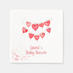 Valentine's Little Sweetheart Pink Baby Napkin