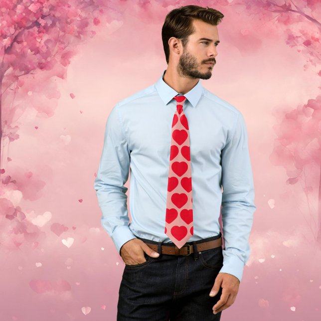 Valentines love heart gift for him lover tie (Creator Uploaded)