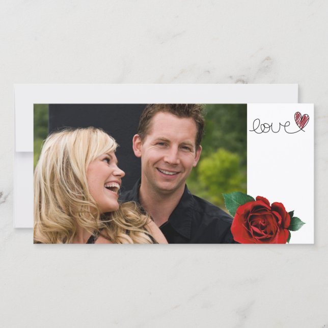 Valentines Love Photo Card (Front)