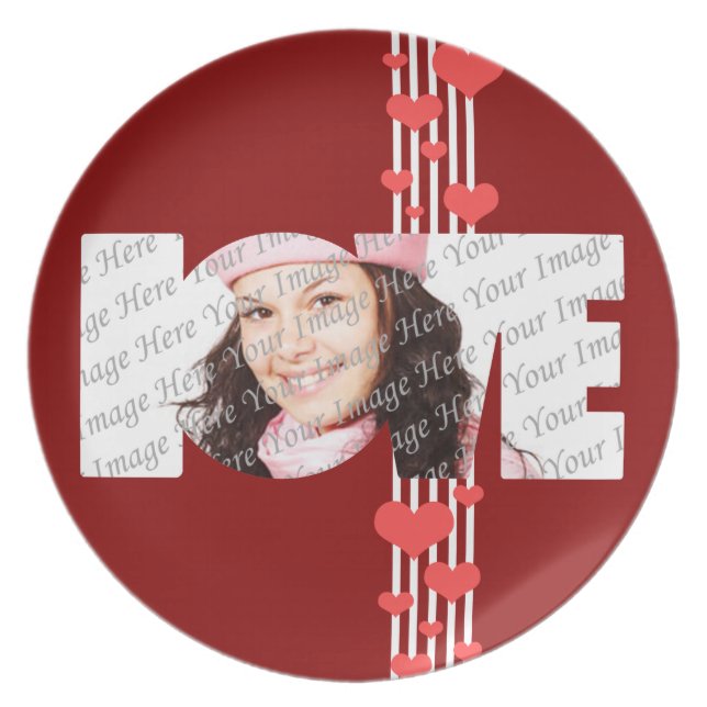 Valentine's Love Photo Plate (Front)