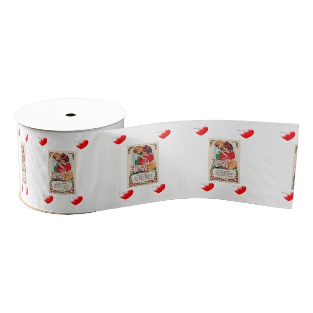 valentines love ribbon grosgrain ribbon (Spool)