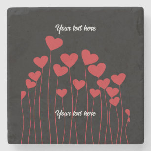 Valentine's/love stone coaster - customize text