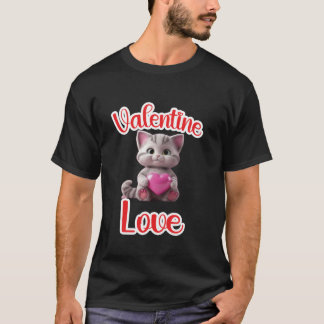 Valentines lover cats Cat funny Long Sleeve T Shir T-Shirt