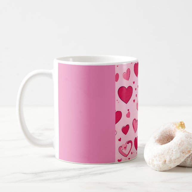 Valentines Lovers Mug : Love in Every Sip (With Donut)