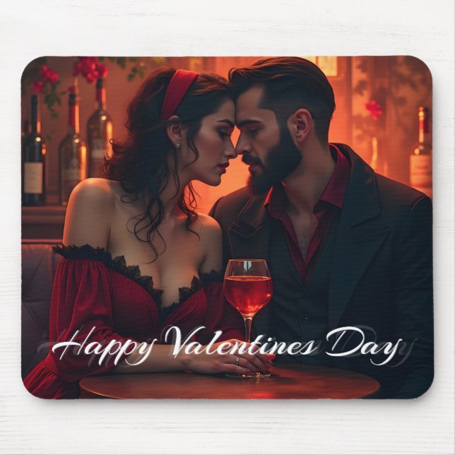 Valentine's Magic with Romantic Togetherness Mouse Mat (Front)