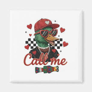 Valentines Mallard Duck Hunting Crochet Latch Hook Magnet