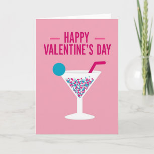 Valentines Martini Fun Card