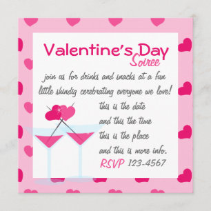 Valentine's Martinis- the Valentinis! Invitation
