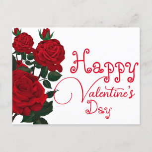 Valentine's massage holiday postcard