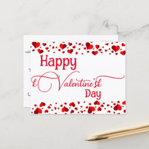 Valentine's massage postcard