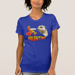 Valentines Meerkat Women's Customisable T-Shirt