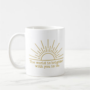 Valentines Mothers Day Gift Bright Sun Design Coffee Mug