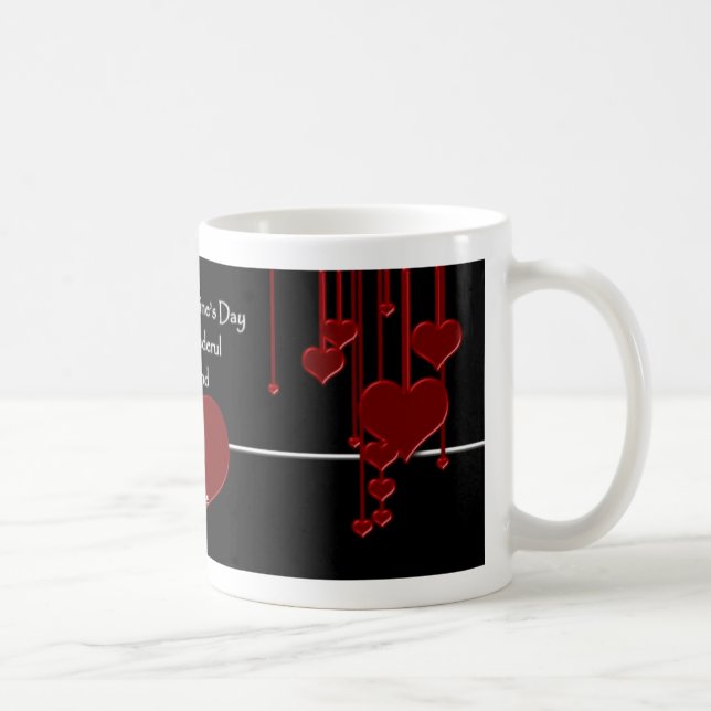 Valentine's Mug husband, Name Hearts (Right)