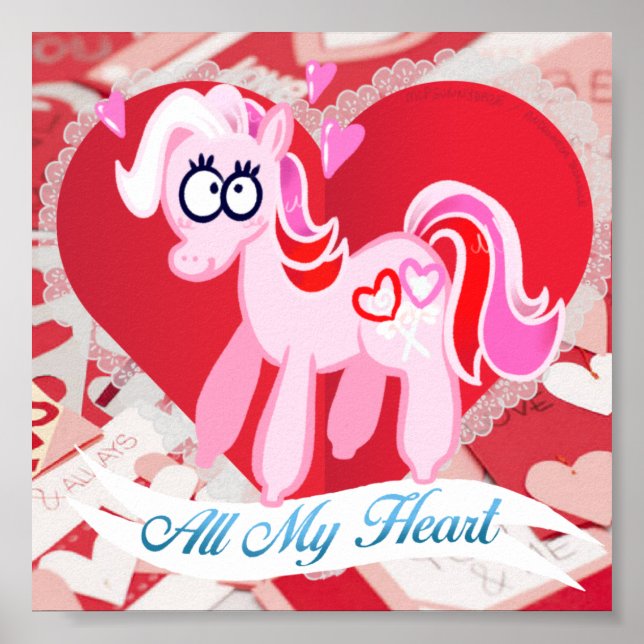 Valentines My Little Pony All My Heart Poster (Front)