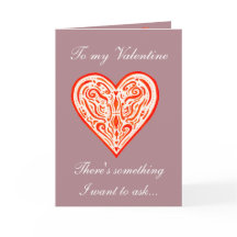 Valentines my proposal card