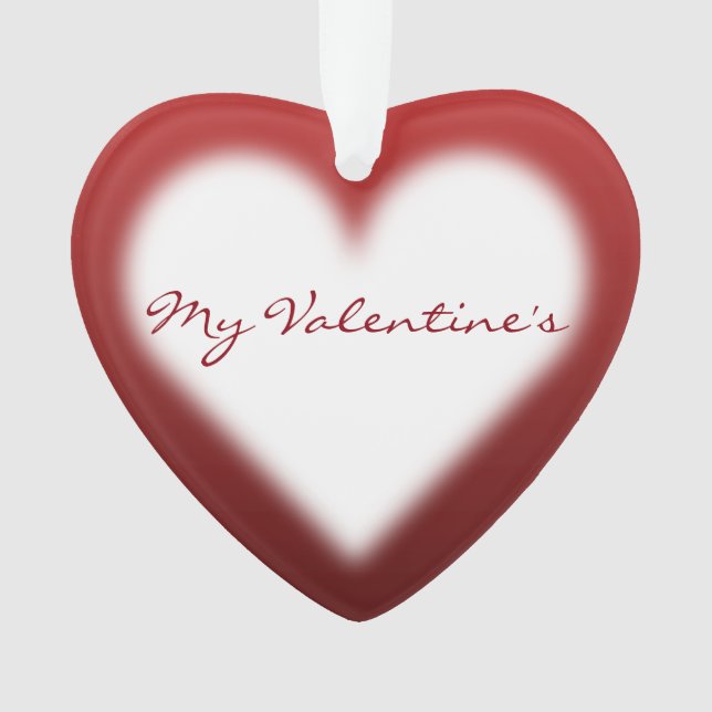 Valentine's Ornament Customised Love Ornaments (Front)