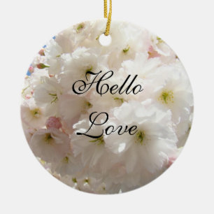 Valentine's Ornament gifts Hello Love Bossoms