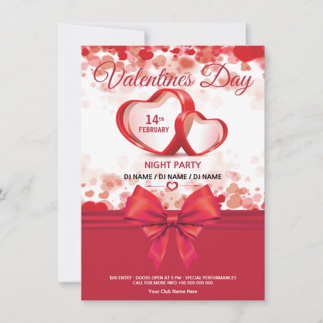 Valentines Party Invitation (Front)