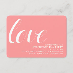 Valentine's Party Invite Mod Pen Love