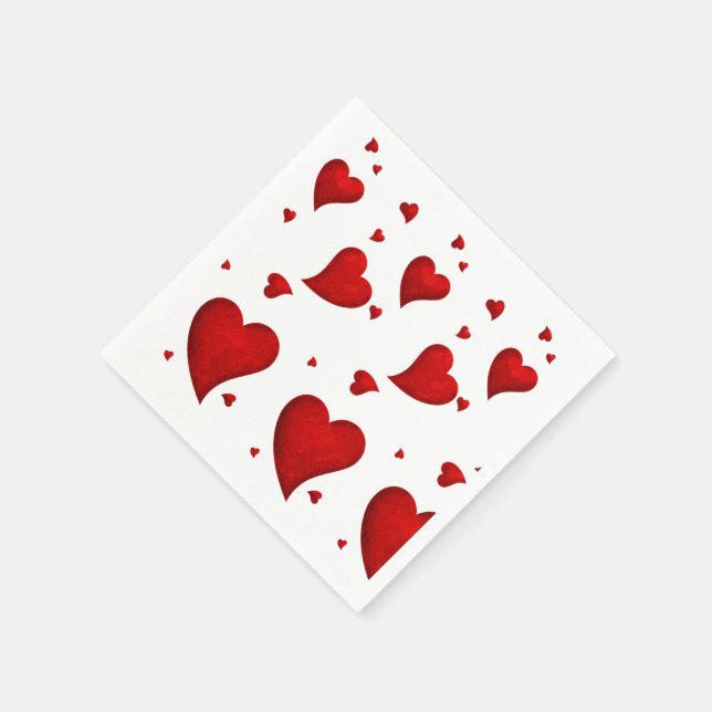 Valentine's party napkin serviettes (Corner)