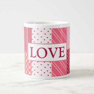 Valentine's Patchwork Large Coffee Mug
