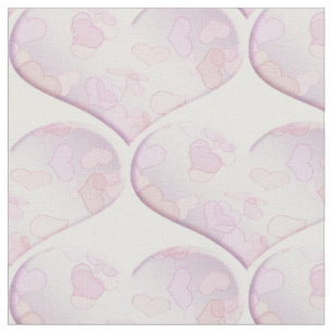 Valentine's pattern with hearts . fabric