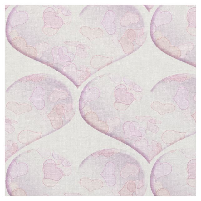 Valentine's pattern with hearts . fabric (Close Up)