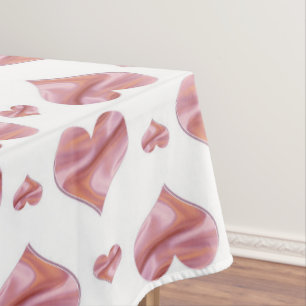 Valentine's pattern with hearts . tablecloth