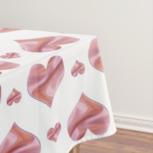Valentine's pattern with hearts . tablecloth (In Situ)