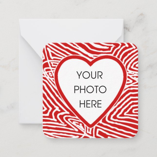 Valentines Photo Note Card (Front)