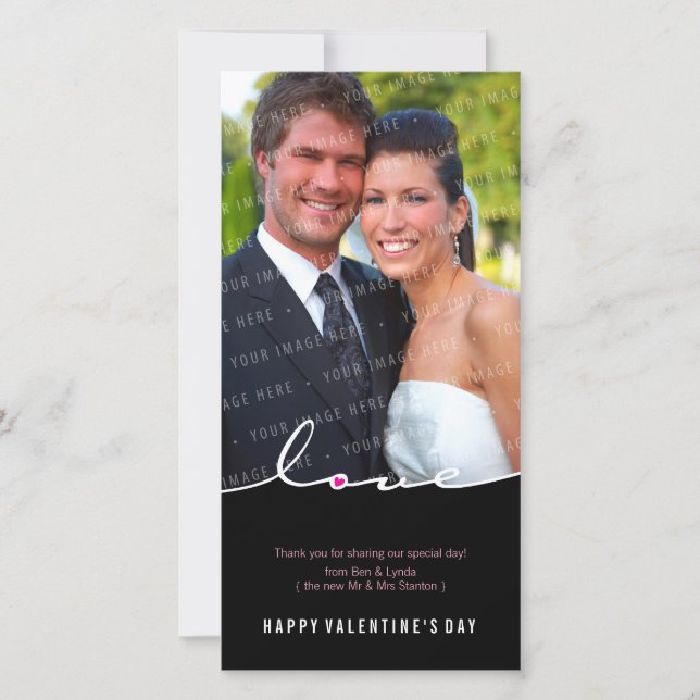 VALENTINE'S PHOTOCARD :: love divide 3 Holiday Card (Front)