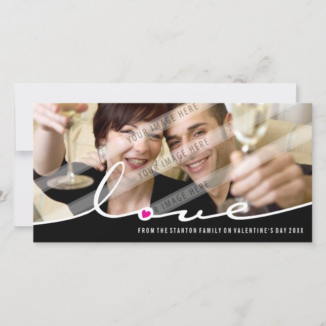 VALENTINE'S PHOTOCARD :: love divide 3L Holiday Card (Front)