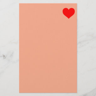 Valentine's pink stationery