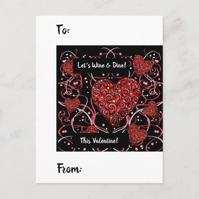 VALENTINES  POSTCARD (Front)