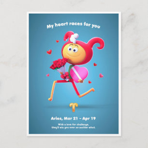Valentine's Postcard for Aries