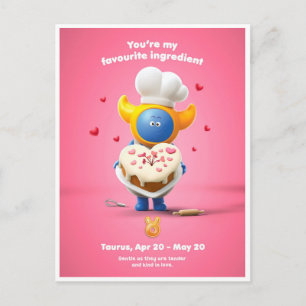 Valentine's Postcard for Taurus