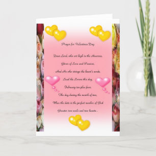 Valentines prayer poems holiday card