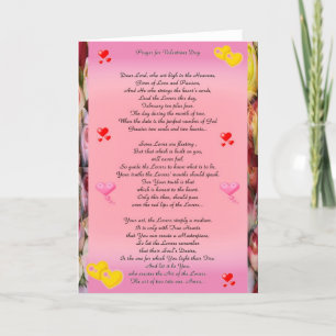 Valentines prayer poems holiday card